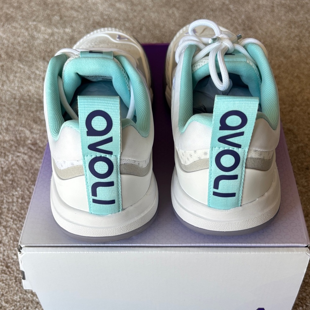 Women's Volleyball Shoes - White and Purple Heather - Picture 5 of 5